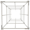 VEVOR Tomato Cages, 11.8\" x 11.8\" x 46.1\", 5 Packs Square Plant Support Cages, Silver PVC-Coated Steel Tomato Towers for Climbing Vegetables, Plants, Flowers, Fruits