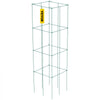 VEVOR Tomato Cages, 11.8\" x 11.8\" x 46.1\", 10 Packs Square Plant Support Cages, Green PVC-Coated Steel Tomato Towers for Climbing Vegetables, Plants, Flowers, Fruits