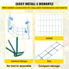 VEVOR Tomato Cages, 11.8\" x 11.8\" x 46.1\", 5 Packs Square Plant Support Cages, Green PVC-Coated Steel Tomato Towers for Climbing Vegetables, Plants, Flowers, Fruits