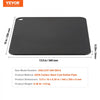VEVOR Pizza Steel, 13.5" x 10" x 1/4" Pizza Steel Plate for Oven, Pre-Seasoned Carbon Steel Pizza Baking Stone with 20X Higher Conductivity, Heavy Duty Pizza Pan for Outdoor Grill, Indoor Oven