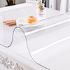 VEVOR Plastic Table Cover 36 x 60 Inch, 1.5 mm Thick Clear Table Protector, Rectangle Clear Desk Mat, Waterproof & Easy Cleaning for Office Dresser Night Stand