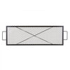 VEVOR X-Marks Fire Pit Grill Grate, Rectangle Cooking Grate, Heavy Duty Steel Campfire BBQ Grill Grid with Handle & Support X Wire, Portable Camping Cookware for Outside Party Gathering, 44 Inch Black