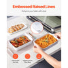 VEVOR Ceramic Baking Dish, 7" x 11", Bakeware Set of 2, Rectangular Casserole Dish Set, Baking Pans with Handles, Oven Secure, Lasagna Pans Deep for Cooking, Thanksgiving & Christmas Present, White