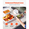 VEVOR Ceramic Baking Dish, 9" x 13", Bakeware Set of 3, Rectangular Casserole Dish Set, Baking Pans with Handles, Oven Secure, Lasagna Pans Deep for Cooking, Thanksgiving & Christmas Present, White
