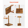 VEVOR Fishing Rod Holders for 16 Fishing Poles, 360° Rotating Wood Fishing Rods Rack for Garage Organization and Storage, Floor Stand Space-Saving Equipment, for Reels Gear Accessories, Gifts for Men