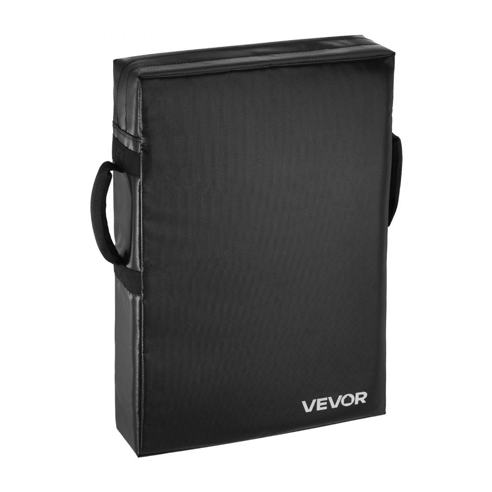 VEVOR Football Blocking Dummy, 24x16 in Blocking Pads, Kick Shield Pad with Handles, High-Density Sponge Tackle Dummies, Heavy Duty Training Equipment for Basketball Hockey Lacrosse, Black, 1PCS