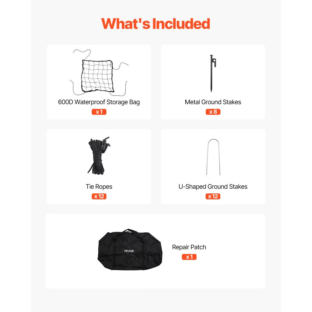 VEVOR Baseball Batting Cage, 19.9 x 12.0 x 8.2 FT Freestanding Hitting Net, for Indoor & Outdoor Practice, 30-Ply Knotted HDPE Netting with Pitching Machine Opening, Baseball Training Net for Teams
