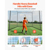 VEVOR Baseball Batting Cage, 35.0 x 10.5 x 10.2 FT Freestanding Portable Batting Cage, Hitting Cages with 45-Ply Knotted HDPE & Long Positioning Ropes, Battings Cages Netting for Indoor Outdoor