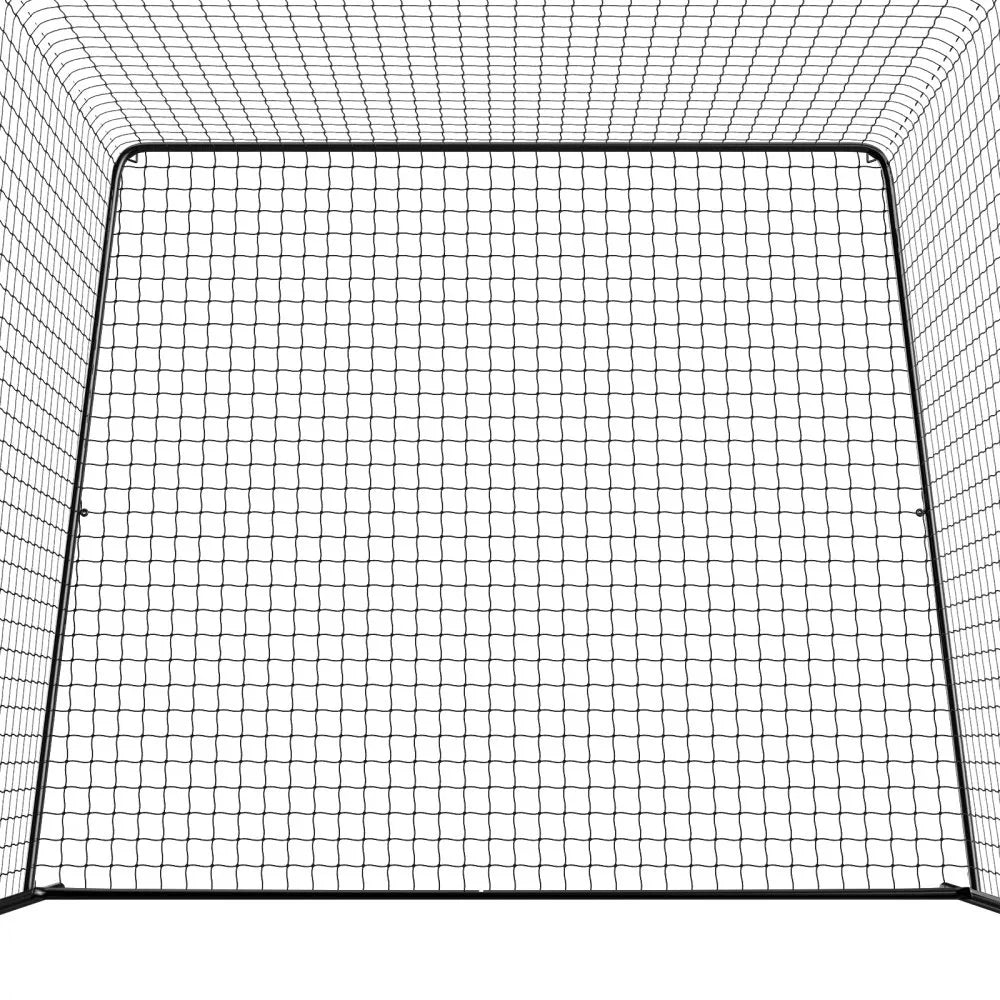 VEVOR Baseball Batting Cage, 39.4 x 12.1 x 10.2 FT Freestanding Portable Batting Cage, Hitting Cages with 45-Ply Knotted HDPE & Long Positioning Ropes, Battings Cages Netting for Indoor Outdoor