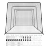 VEVOR Baseball Batting Cage, 39.4 x 12.1 x 10.2 FT Freestanding Portable Batting Cage, Hitting Cages with 45-Ply Knotted HDPE & Long Positioning Ropes, Battings Cages Netting for Indoor Outdoor