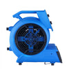 VEVOR Floor Blower, 1/2 HP, 2600 CFM Air Mover for Drying and Cooling, Portable Carpet Dryer Fan with 4 Blowing Angles and Time Function, for Janitorial, Home, Commercial, Industrail Use, ETL Listed