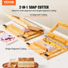 VEVOR Soap Cutter, Cut 1-12 Bars, Precisely and Accurately Cut 1 Inch Bars, Multi Handmade Soap Wire Cutter, Bamboo Soap Slicer With Steel Wire, for Loaf Candles Cheese Butter DIY Making Tool