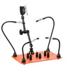 VEVOR Magnetic Helping Hands Soldering Station, 4 Flexible Arms Third Hand Tool, with 6 PCB Pillar Holders & 360 Hot Air Gun Holder, Heavy-Duty Base Soldering Helper for Electronic Repair Craft