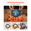 VEVOR Magnetic Helping Hands Soldering Station, 2-In-1 Third Hand Soldering Tool - 3X LED Magnifying Lamp & 5 Flexible Arms, 6 PCB Holders, Heavy-Duty Base Station for Electronic Repair Craft Hobby