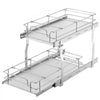 VEVOR 12"Wx21"Dx15"H Pull Out Cabinet Organizer, Heavy Duty Slide Out Pantry Shelves, Steel Roll Out Drawers, Sliding Drawer Storage for Home Under Sink, 13.5"Wx22"Dx18"H Install Size for Cabinet