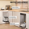 VEVOR 2 Tier Pull Out Cabinet Organizer(10.7"W x 14.2"D ), Under Sink Organizer and Storage, Slide Out Drawer Cabinet Organizer, Wire Basket Sliding Shelf, 12.5"Wx15.5"Dx13"H Install Size for Cabinet