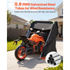 VEVOR Motorcycle Storage Shelter with Security Lock, 600D Oxford Flip-Up Garage Tent, Heavy-Duty All-Weather Motorcycle Cover with Ventilation Windows, 110 x 43 x 63 in Outdoor Vehicle Shelter, Black