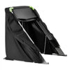 VEVOR Motorcycle Storage Shelter with Security Lock, 600D Oxford Flip-Up Garage Tent, Heavy-Duty All-Weather Motorcycle Cover with Ventilation Windows, 110 x 43 x 63 in Outdoor Vehicle Shelter, Black