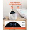 VEVOR Sound Machine, 18 Soothing Sleep Sounds and 7-Color Night Light, 5-in-1 White Noise Sound Machine with Dual Alarms, Auto-Off Timer and Memory Function, for Baby, Adults, Home, Office & Travel