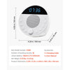 VEVOR Sound Machine, 18 Soothing Sleep Sounds, 7-Color Night Light, 6-in-1 White Noise Sound Machine with Dual Alarms, APP, Auto-Off Timer and Memory Function, for Baby, Adults, Home, Office & Travel