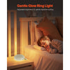 VEVOR Sound Machine, 30 Soothing Sleep Sounds, 3-in-1 Portable and Hangable White Noise Sound Machine with Auto-Off Timer, Soft Ring Light and Memory Function, for Baby, Adults, Home, Office & Travel