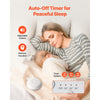 VEVOR Sound Machine, 30 Soothing Sleep Sounds, 3-in-1 Portable and Hangable White Noise Sound Machine with Auto-Off Timer, Soft Ring Light and Memory Function, for Baby, Adults, Home, Office & Travel