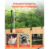 VEVOR Fence Post Extender, 8 Packs 23.8 in Barbed Wire Arm, Sturdy Steel Fence Height Extender, Flat or Surface Mounted Barbed Wire Extension Arms, Protect Privacy and Prevent Pets Jumping Off