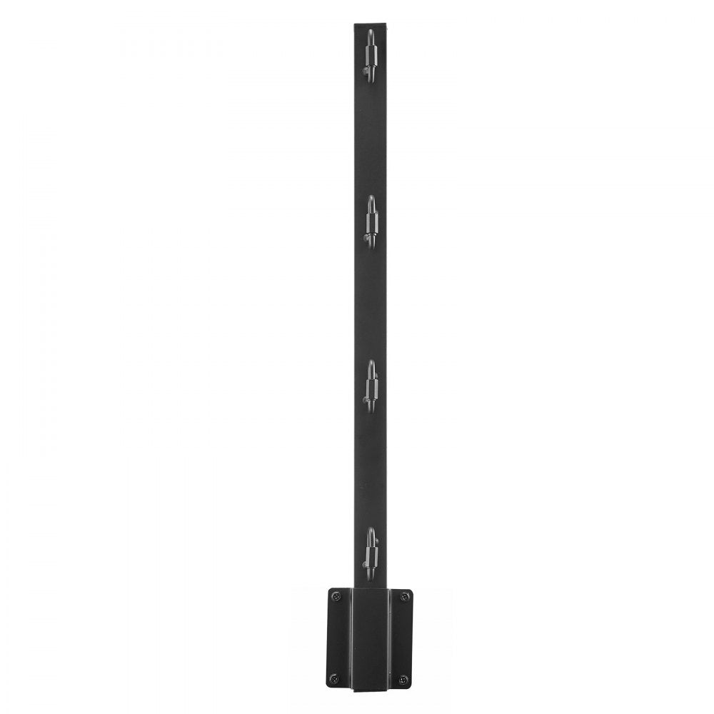 VEVOR Fence Post Extender, 8 Packs 23.8 in Barbed Wire Arm, Sturdy Steel Fence Height Extender, Flat or Surface Mounted Barbed Wire Extension Arms, Protect Privacy and Prevent Pets Jumping Off