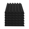 VEVOR Acoustic Foam Panels, 36 Pack 12 x 12 x 2 inches, High Density Soundproof Wall Panels,Fire-Resistant Acoustic Panels,Sound Dampening Absorbing Panels for Studio Wall and Ceiling,Black
