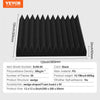 VEVOR Acoustic Foam Panels, 50 Pack 12 x 12 x 2 inches, High Density Soundproof Wall Panels,Fire-Resistant Acoustic Panels,Sound Dampening Absorbing Panels for Studio Wall and Ceiling,Black