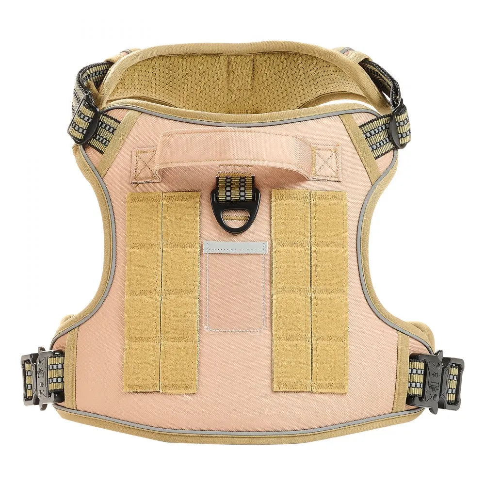 VEVOR Dog Harness for Large Dogs, No Pull Tactical Dog Harness Adjustable Pet Vest, with Handle, Metal Rings, Buckles, Reflective Stitching Nylon Oxford Fabric, for Training, Walking, and Hiking