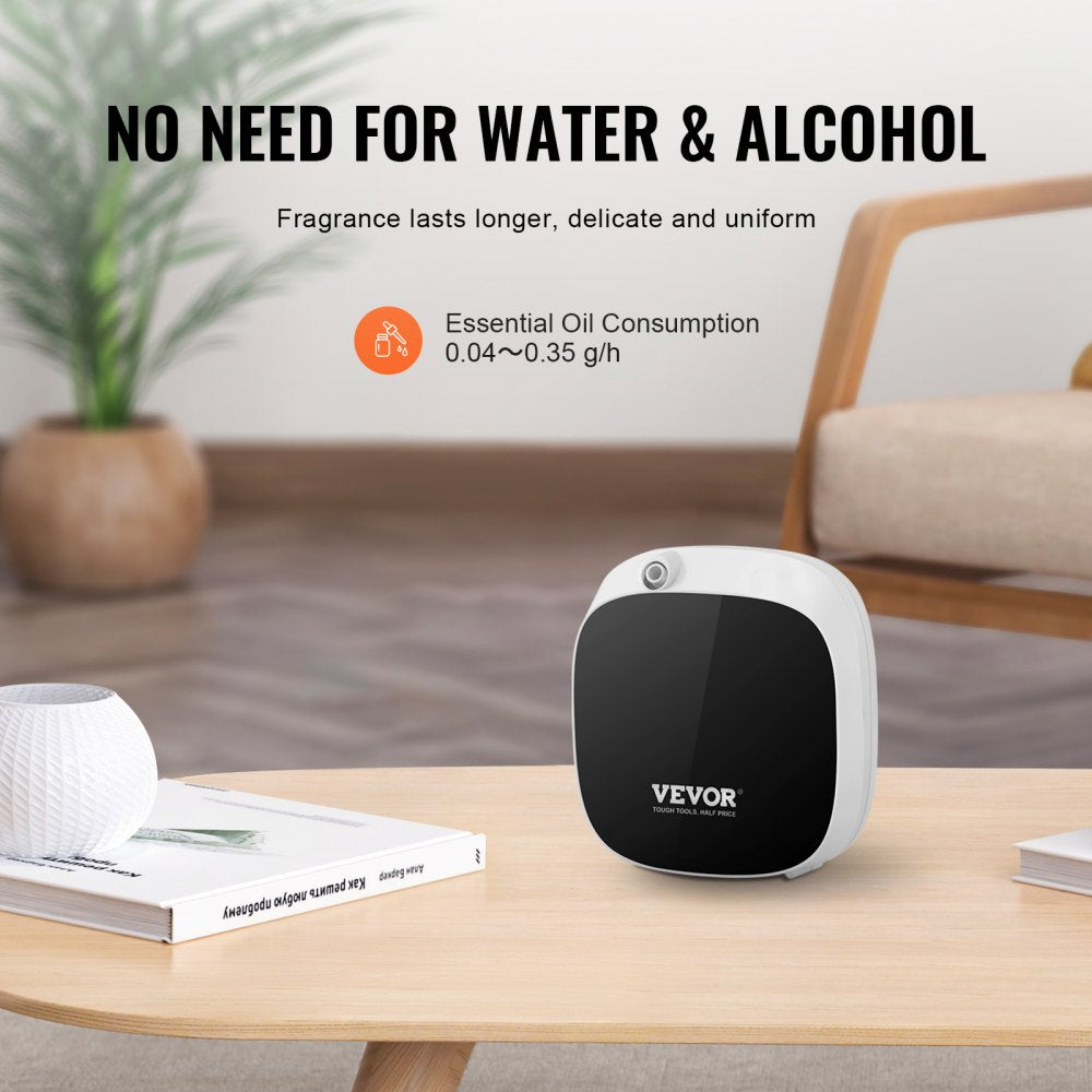 VEVOR Scent Air Machine, 100ml Bluetooth Smart Essential Oil Diffuser, 1000sq.ft Waterless Scent Diffuser with Cold Air Technology, Aromatherapy Diffuser Machine for Home, Office, Hotel, Spa