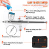 VEVOR Airbrush Kit, Portable Airbrush Set with Compressor, Airbrushing System Kit with Multi-Purpose Dual-Action Gravity Feed Airbrushes, Art Nail Cookie Tattoo Makeup