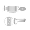 VEVOR Shelf Clips, 40 Pack, Adjustable Steel Pilaster Shelf Clips Support for Metal, Wood, Glass Shelves, Compatible with Wardrobes, Cabinets, Bookcases, Shoe Racks and Display Racks (Silver)