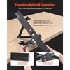 VEVOR Lawn Mower Blade Sharpener, 15° - 45° Adjustable Lawnmower Blade Sharpening Tool with 4 Adapter Pins, Ball Bearing Design & 25mm Enlarged Handle, Compatible with Most Angle Grinders