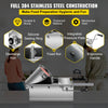 VEVOR Manual Sausage Stuffer, 3 L / 7 LBS Horizontal Sausage Machine, Dual-Speed Meat Stuffer, Made of Food-Grade 304 Stainless Steel, Includes 5 Stuffing Tubes, for Home Kitchen Restaurant Commercial