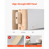 VEVOR Sliding Barn Door, 30 x 84 inch, High-Strength MDF Panel, Barn Door with Hardware Kit, Water-Proof PVC Surface, Easy to Install, H-Frame, Smoothly and Quietly Sliding for Living Room, Bathroom