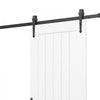 VEVOR Sliding Barn Door, 36 x 84 inch, High-Strength MDF Panel, Barn Door with Hardware Kit, Water-Proof PVC Surface, Easy to Install, H-Frame, Smoothly and Quietly Sliding for Living Room, Bathroom
