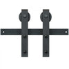 VEVOR 10FT Sliding Barn Door Hardware Kit, 330LBS Loading Heavy Duty Barn Door Track Kit for Single Door, Fit 4.6-5.2FT Wide and 1.3"-1.8" Thick Door Panel, with Smooth & Silent Pulley (J Shape)