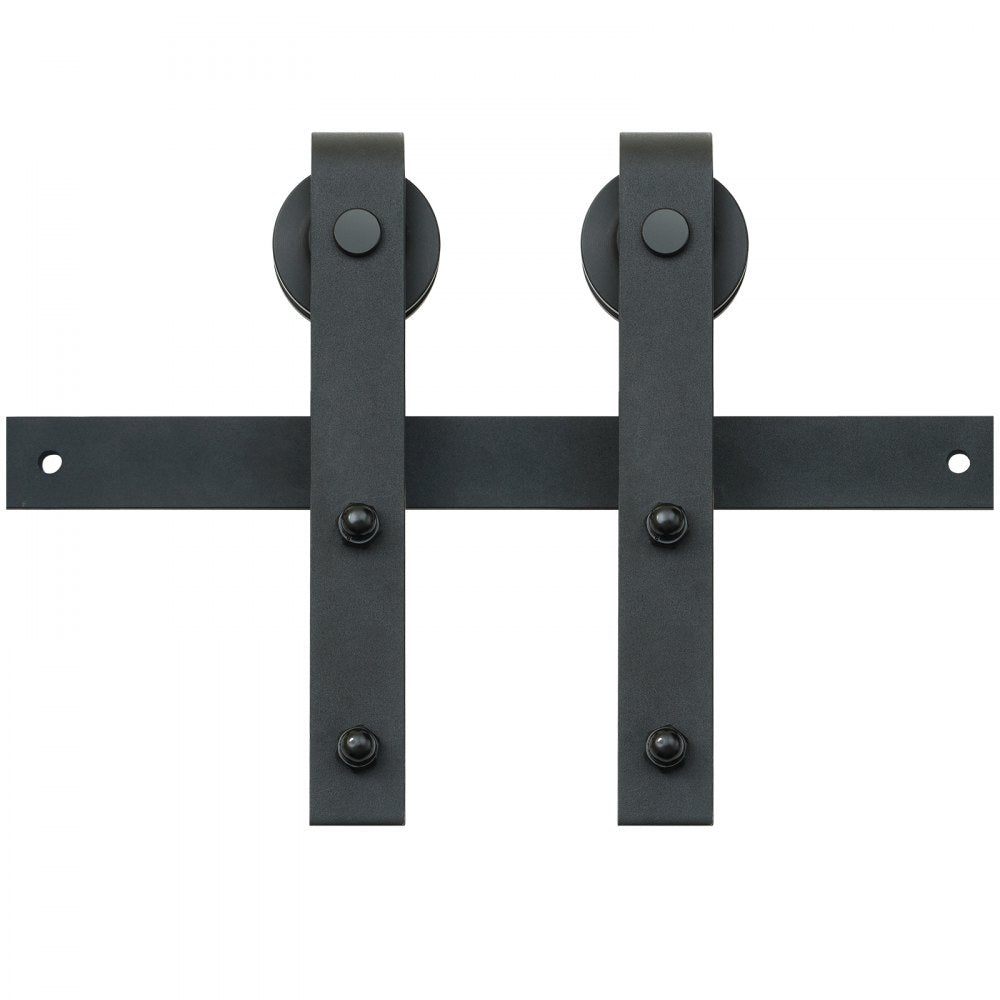 VEVOR 10FT Sliding Barn Door Hardware Kit, 330LBS Loading Heavy Duty Barn Door Track Kit for Single Door, Fit 4.6-5.2FT Wide and 1.3"-1.8" Thick Door Panel, with Smooth & Silent Pulley (J Shape)
