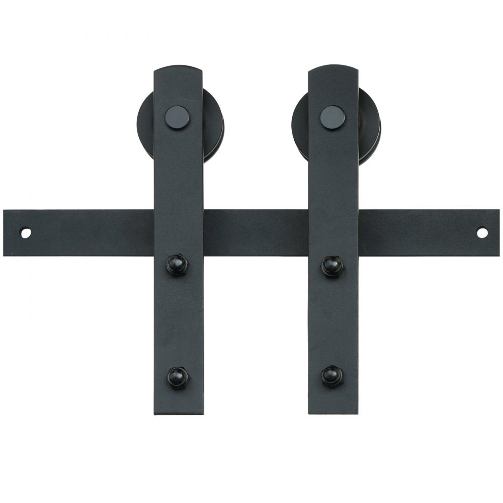 VEVOR 10FT Sliding Barn Door Hardware Kit, 330LBS Loading Heavy Duty Barn Door Track Kit for Single Door, Fit 4.6-5.2FT Wide and 1.3"-1.8" Thick Door Panel, with Smooth & Silent Pulley (I Shape)