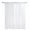 VEVOR Sheer Curtains, 84 inches Long, 2 Panels Set Sheer White Curtains, Each 52" W x 84" L, Dual Rod Pocket Installation, 100% Polyester Window Drapes for Bedroom, Living Room, Balcony, Yard