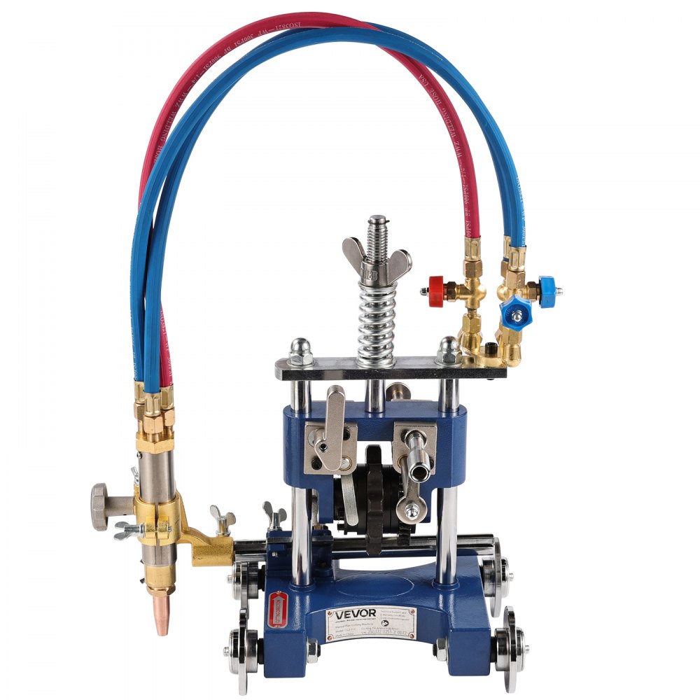 VEVOR CG2-11Y Manual Pipe Cutting Machine, 0.2"-2" Thick Pipe Beveling Machine with 82-in Chain, 0°-45° Adjusted Angle Gas Cutting Machine with 3 Tips, Portable Torch Beveling Gas Cutter