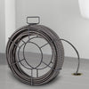 VEVOR Drain Cleaning Cable 100 FT x 3/8 Inch, Solid Core Steel Sewer Cable with 4 Cutter for 2" to 4" Pipes, Sewer Auger Cleaner Cable for Sink, Floor Drain, Toilet