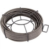 VEVOR Drain Cleaning Cable 100 FT x 3/8 Inch, Solid Core Steel Sewer Cable with 4 Cutter for 2" to 4" Pipes, Sewer Auger Cleaner Cable for Sink, Floor Drain, Toilet