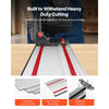 VEVOR Track Saw Guide Rail, 110-Inch Cutting Range, Kit Includes 4 x 27.5 in Aluminum Extruded Guide Rails and 3 Connectors, Compatible with Makita, Festool & WEN Track Saws, for Woodworking Projects
