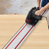 VEVOR Track Saw Guide Rail, 110-Inch Cutting Range, Kit Includes 4 x 27.5 in Aluminum Extruded Guide Rails and 3 Connectors, Compatible with Makita, Festool & WEN Track Saws, for Woodworking Projects
