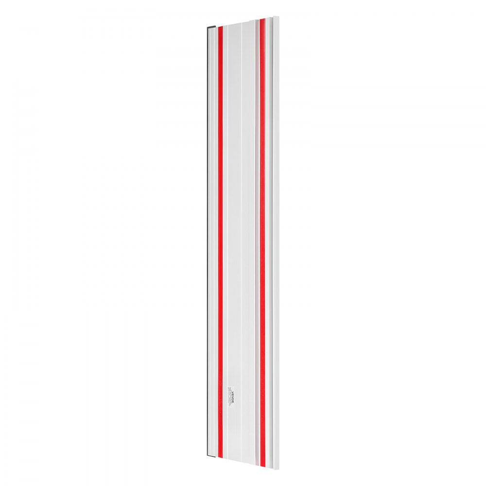 VEVOR Track Saw Guide Rail, 110-Inch Cutting Range, Kit Includes 4 x 27.5 in Aluminum Extruded Guide Rails and 3 Connectors, Compatible with Makita, Festool & WEN Track Saws, for Woodworking Projects