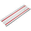 VEVOR Track Saw Guide Rail, 110-Inch Cutting Range, Kit Includes 4 x 27.5 in Aluminum Extruded Guide Rails and 3 Connectors, Compatible with Makita, Festool & WEN Track Saws, for Woodworking Projects