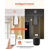 VEVOR Automatic Curtain Opener, 2 Pack, APP and Remote Control, Hub Included, Electric Smart Curtain Opener Compatible with Alexa and Google Home, Timed Opening and Closing, for Roman Rods, U/I Rails
